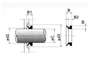 Подшипник Манжеты V – образные Манжета 75 VA (67x79x11) по выгодным ценам Ростов-на-Дону